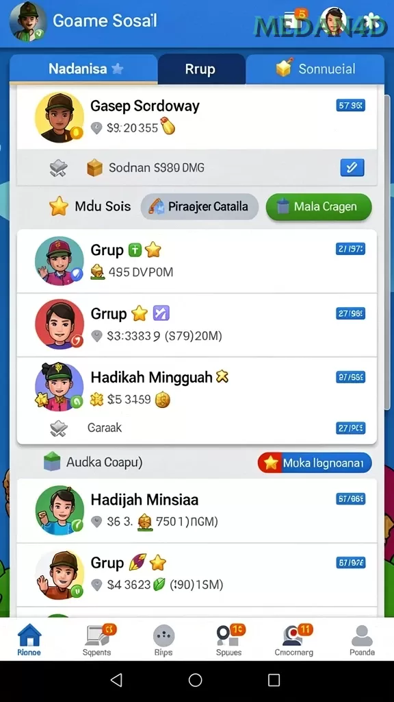 Cuplikan layar JAVO88 — aktivitas