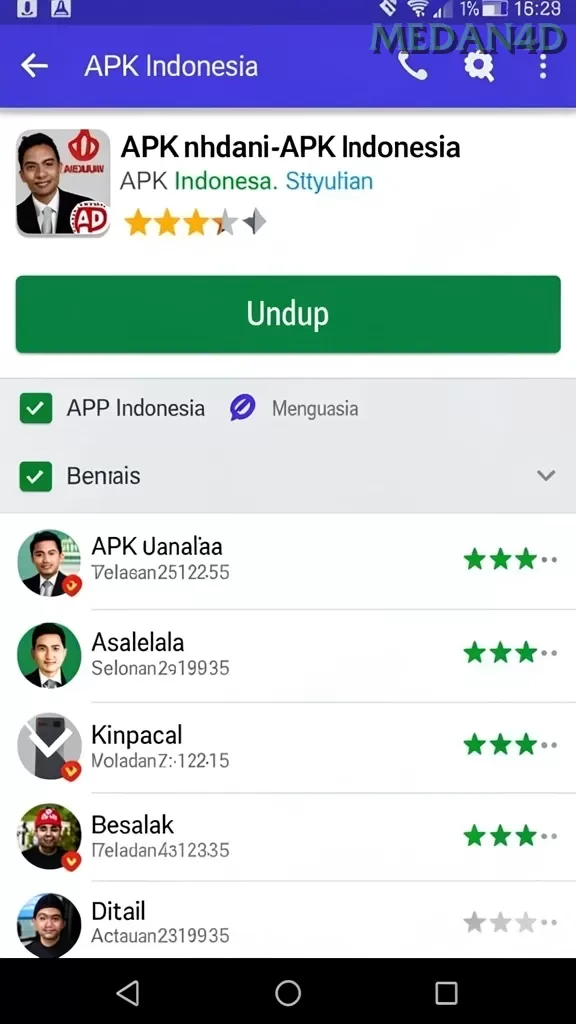 Cuplikan layar JAVO88 — menu navigasi