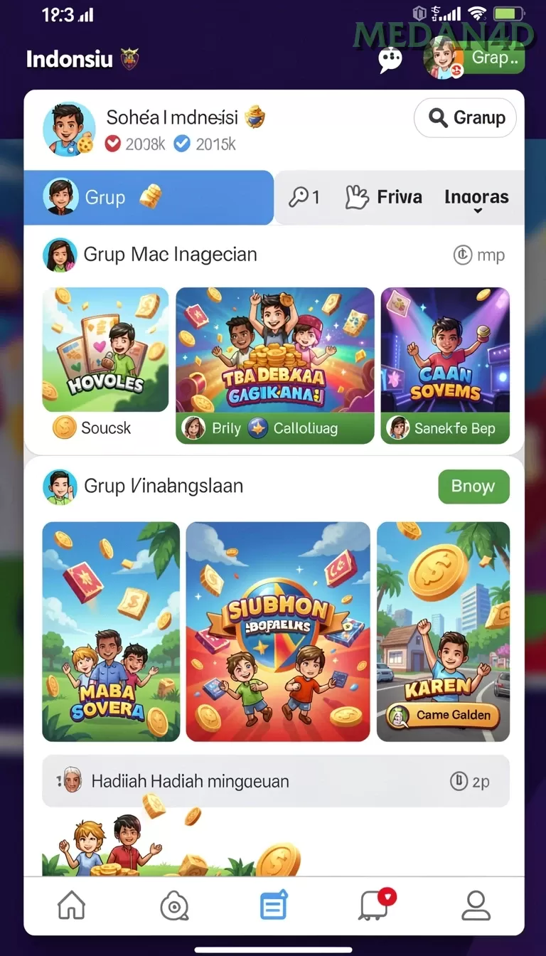 Cuplikan layar F32 — aktivitas