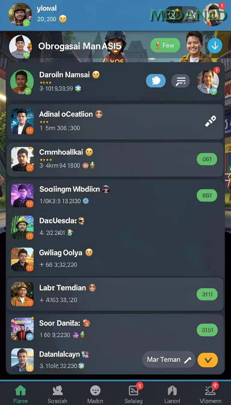 Cuplikan layar SUSTER4D — menu navigasi